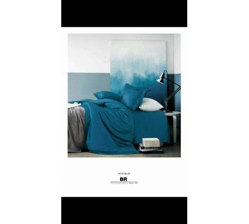 Bộ Drap mền màu xanh dương