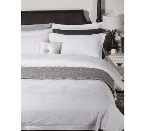 Bộ Drap mền màu trắng họa tiết