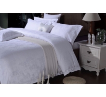 Bộ Drap trắng hoa văn 001
